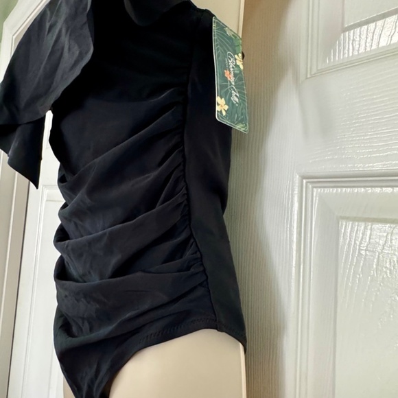 Blooming Jelly Swimsuit One Piece Black Tummy Control Modest Flattering Medium - Picture 4 of 7